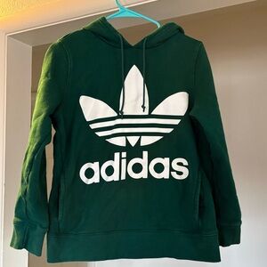 Adidas Teal Hoodie with Classic Logo